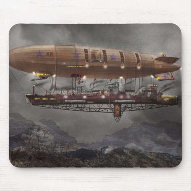 Steampunk - Blimp - Airship Maximus Mouse Mat (Front)