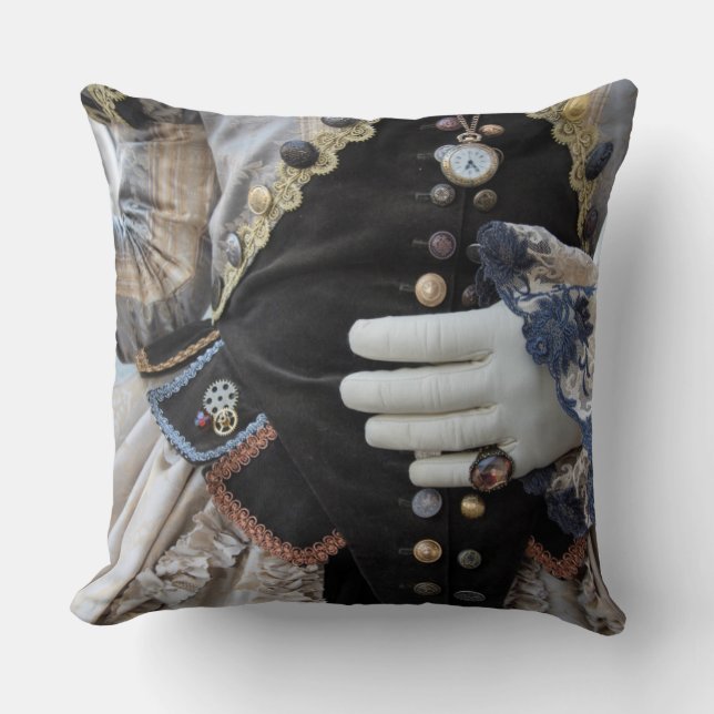 Steampunk bodice, Carnival, Venice Cushion (Front)
