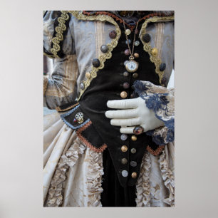 Steampunk bodice, Carnival, Venice Poster