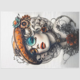 Steampunk Boho Adventurous Cassandrea Decoupage Tissue Paper