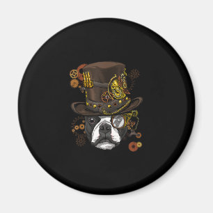 Steampunk Boston Terrier Dog Shirt Steampunk Lover Magnet