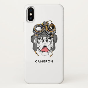 Steampunk Boxer Add Your Name iPhone X Case