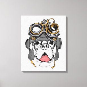 Steampunk Boxer Canvas Print