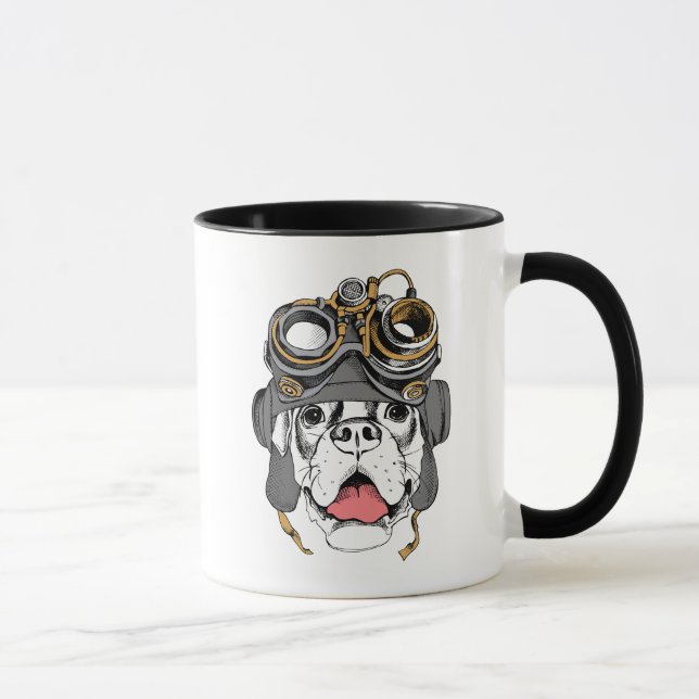 Steampunk Boxer Mug (Right)