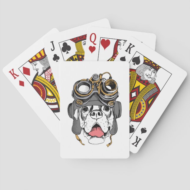 Steampunk Boxer Playing Cards (Back)