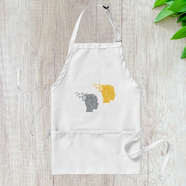 Steampunk Brain Power Cogwheel Heads Standard Apron (Creator Uploaded)