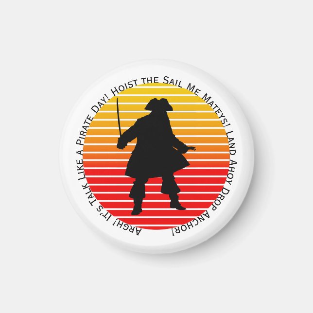 Steampunk Buccaneers Talk Like a Pirate Day Argh! Magnet (Front)