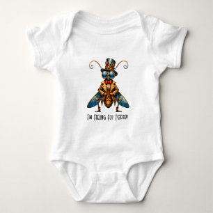 Steampunk Bug - I'm Feeling Fly Today Baby Bodysuit