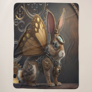 Steampunk Bunny Sherpa Blanket