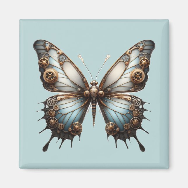 Steampunk Butterfly Magnet (Front)