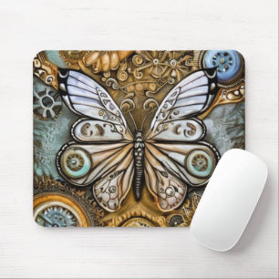 Steampunk Butterfly Mouse Mat