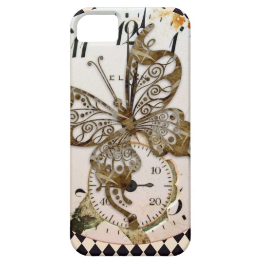 Steampunk Butterfly Round Case For The iPhone 5