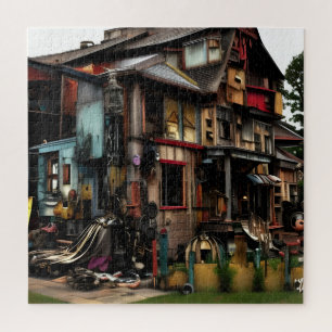 Steampunk Cafe & Boat House East Hamptons 1954 Jigsaw Puzzle