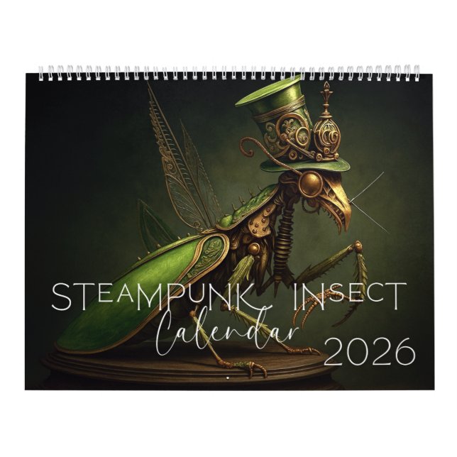 Steampunk Calendar, Steampunk Bug Calendar (Cover)