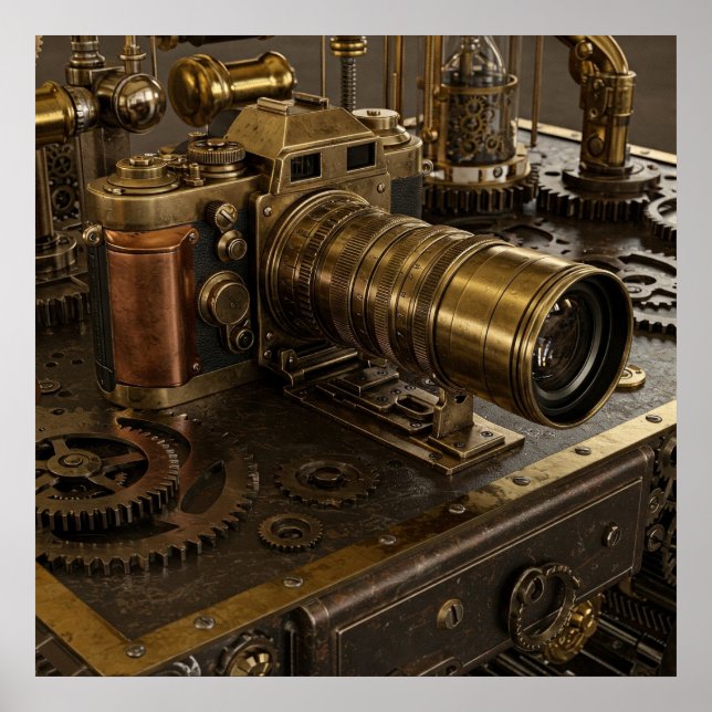 Steampunk Camera Poster (Front)