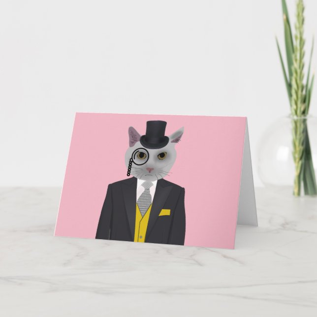 STEAMPUNK CAT GREETING CARDS (Front)