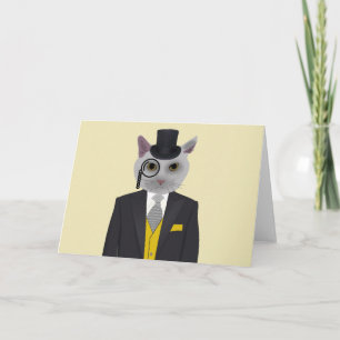 STEAMPUNK CAT GREETING CARDS