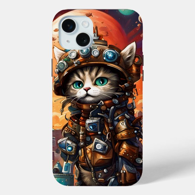 Steampunk Cat I Case-Mate iPhone Case (Back)