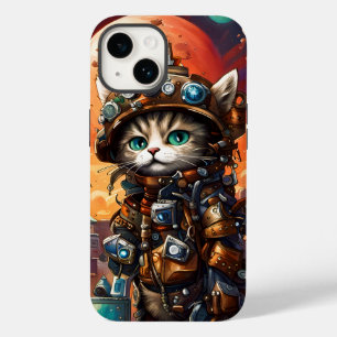 Steampunk Cat I Case-Mate iPhone 14 Case