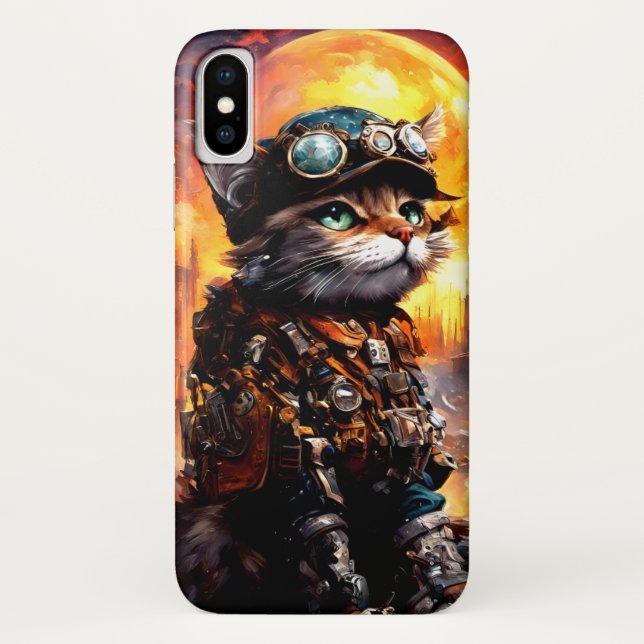 Steampunk Cat II Case-Mate iPhone Case (Back)