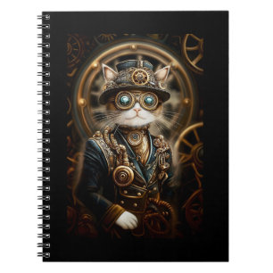 Steampunk Cat In Formal Uniform G4R journal