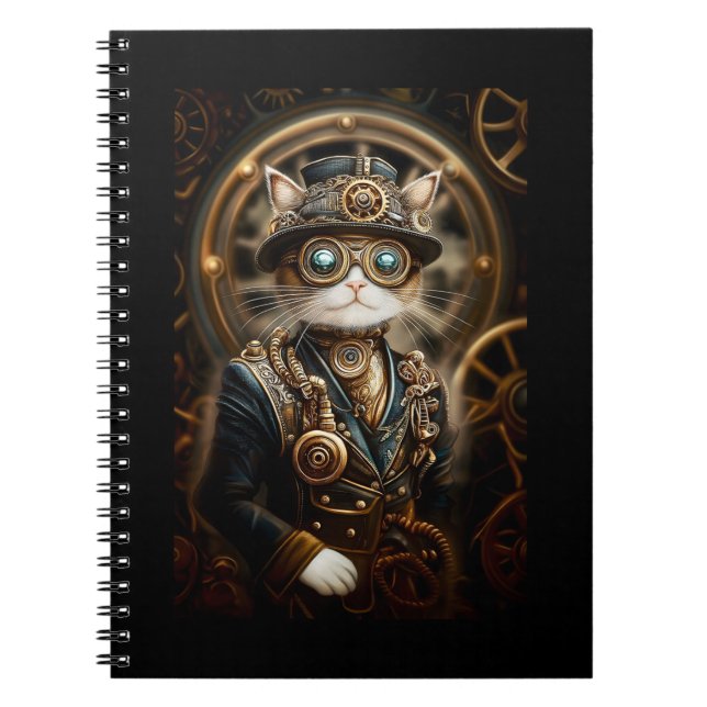 Steampunk Cat In Formal Uniform G4R journal (Front)