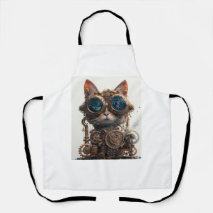 Steampunk Cat Inventor Apron