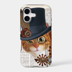 Steampunk Cat on Dictionary Page
