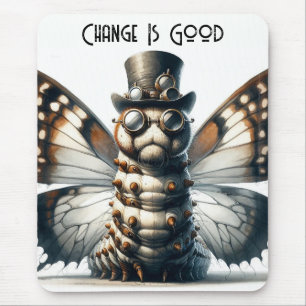 Steampunk Caterpillar Mouse Mat