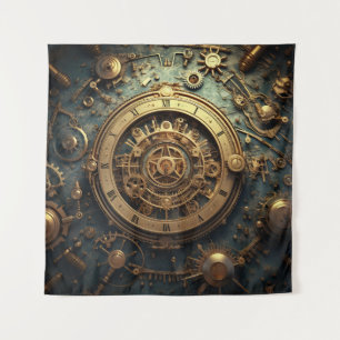 Steampunk Celestial Art Tapestry