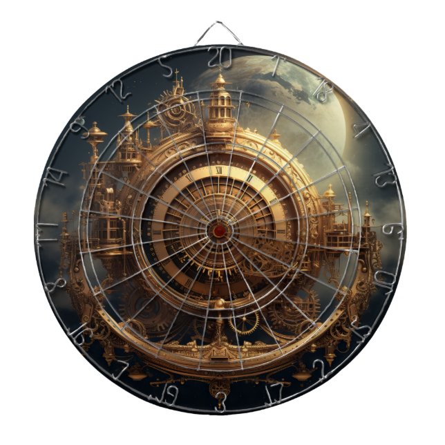 Steampunk Celestial Dartboard (Front)