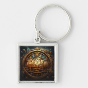 Steampunk Celestial Keychain
