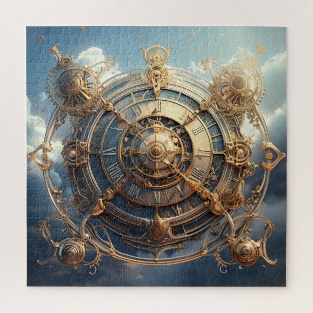 Steampunk Celestial Puzzle (Vertical)