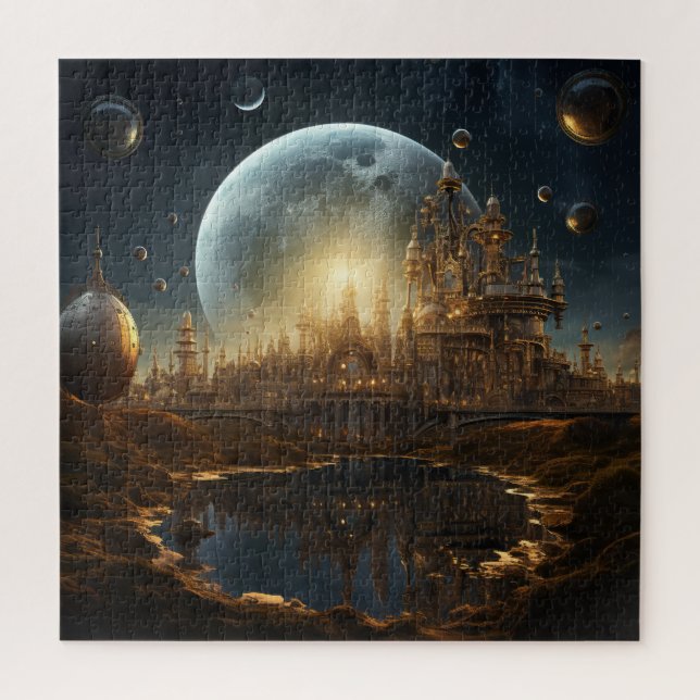 Steampunk Celestial Puzzle (Vertical)