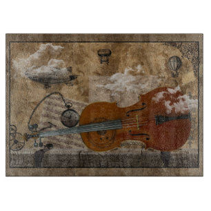 Steampunk Cello Cutting Board