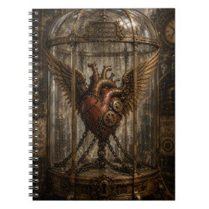 Steampunk Chained heart Notebook