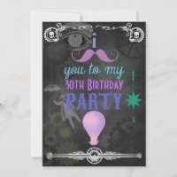 Steampunk Chalkboard Birthday Party