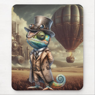 Steampunk Chameleon  Mouse Mat