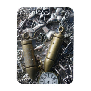 Steampunk charms magnet