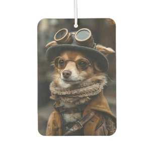 Steampunk Chihuahua Dog Funny Gift Air Freshener
