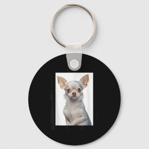 Steampunk Chihuahua Dog With Groovy Tattoos Dog Da Key Ring