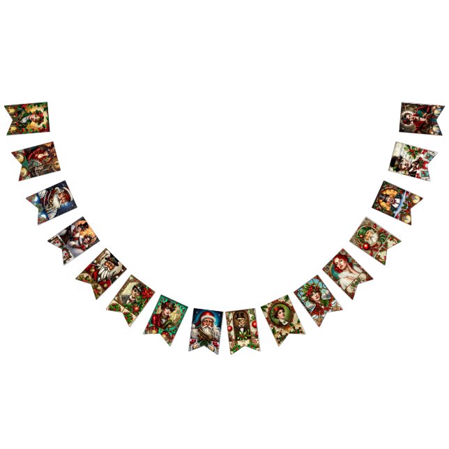 Steampunk Christmas Bunting (All)
