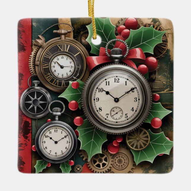 Steampunk Christmas Ornament (Front)