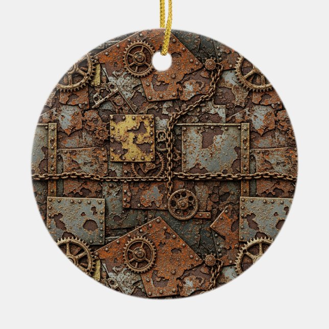 Steampunk Christmas Ornament (Front)