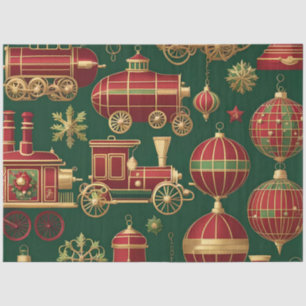 steampunk christmas ornaments tissue paper