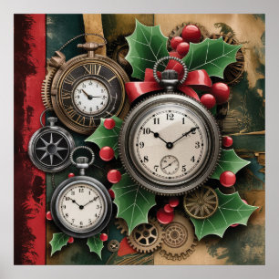 Steampunk Christmas Poster
