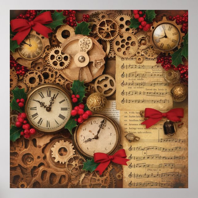 Steampunk Christmas Poster (Front)