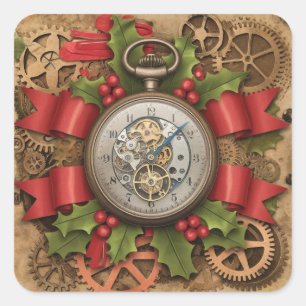 Steampunk Christmas Stickers