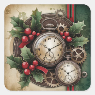 Steampunk Christmas Stickers