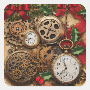 Steampunk Christmas Stickers